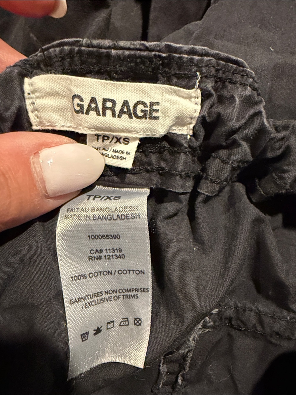 Garage Men's Black Cotton Joggers - Elastic Waist